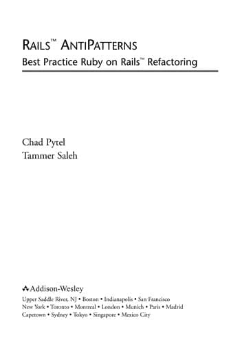 Tapa de Rails antipatterns
