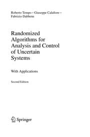 Tapa de Randomized Algorithms for Analysis and Control of Uncertain Systems