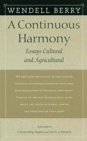 Tapa de A continuous harmony
