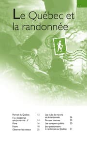 Tapa de Randonnée pédestre au Québec