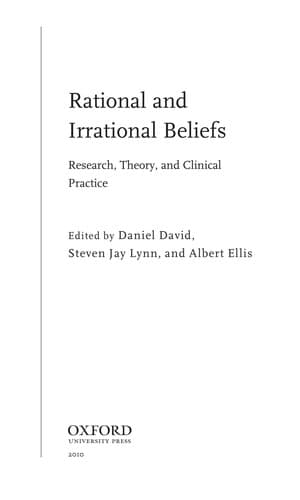 Tapa de Rational and irrational beliefs
