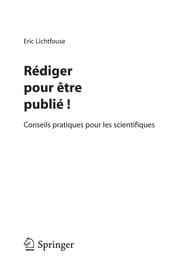Tapa de Rédiger pour être publié!