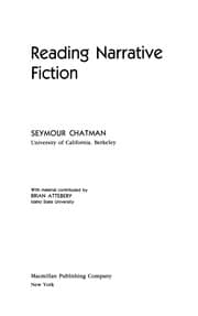 Tapa de Reading narrative fiction