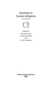 Tapa de Readings in eastern religions