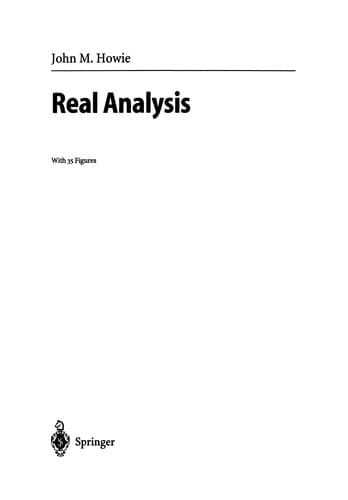 Tapa de Real Analysis
