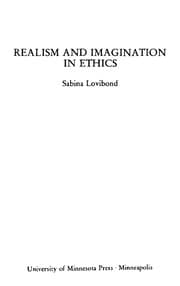Tapa de Realism and imagination in ethics