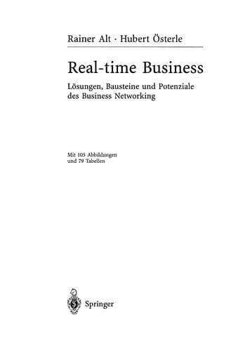 Tapa de Real-time Business