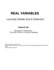Tapa de Real variables with basic metric space topology