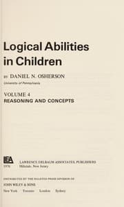 Tapa de Logical Abilities in Children (Child Psychology)