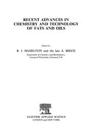 Tapa de Recent Advances in Chemistry and Technology of Fats and Oils