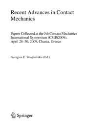 Tapa de Recent Advances in Contact Mechanics