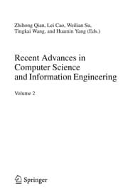 Tapa de Recent Advances in Computer Science and Information Engineering