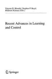 Tapa de Recent advances in learning and control