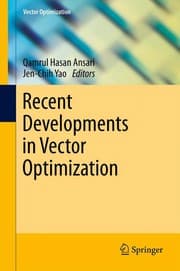 Tapa de Recent developments in vector optimization