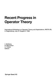 Tapa de Recent Progress in Operator Theory