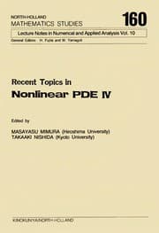 Tapa de Recent topics in nonlinear PDE IV