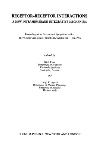 Tapa de Receptor-Receptor Interactions