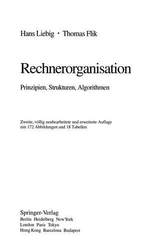 Tapa de Rechnerorganisation