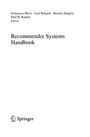 Tapa de Recommender Systems Handbook