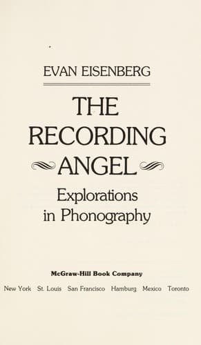 Tapa de The recording angel
