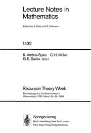 Tapa de Recursion theory week