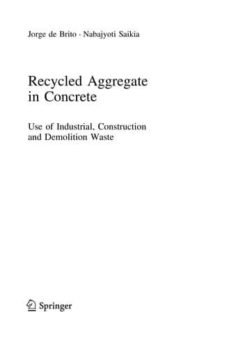 Tapa de Recycled Aggregate in Concrete
