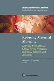 Tapa de Reducing maternal mortality