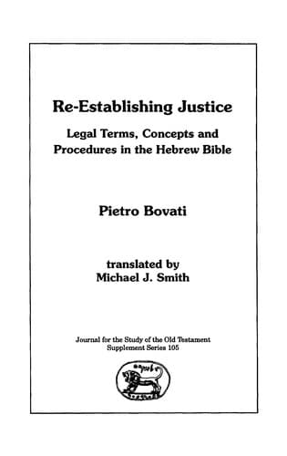 Tapa de Re-establishing justice