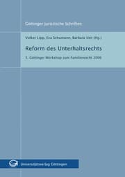 Tapa de Reform des Unterhaltsrechts