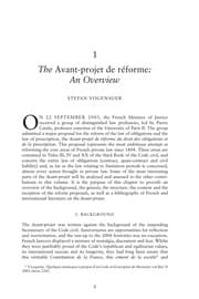 Tapa de Reforming the French law of obligations