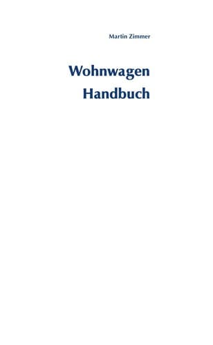 Tapa de Wohnwagen-Handbuch