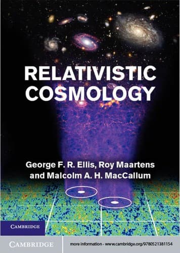 Tapa de Relativistic cosmology