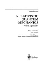 Tapa de Relativistic Quantum Mechanics