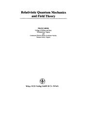 Tapa de Relativistic quantum mechanics and field theory