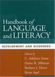 Tapa de Handbook of language and literacy