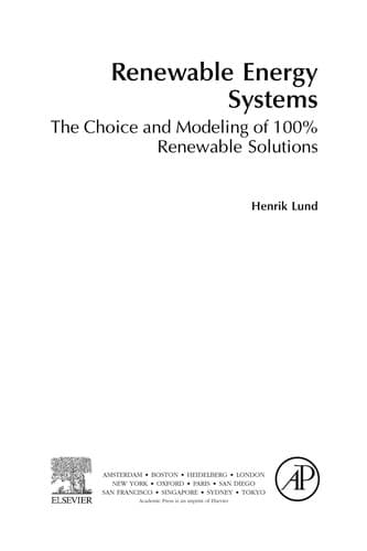 Tapa de Renewable energy systems