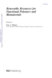 Tapa de Renewable resources for functional polymers and biomaterials