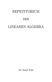 Tapa de Repetitorium der linearen Algebra