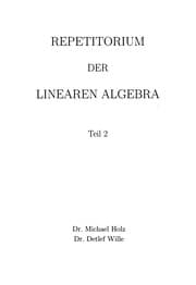 Tapa de Repetitorium der linearen Algebra