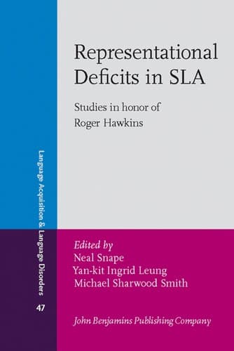Tapa de Representational deficits in SLA
