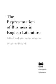 Tapa de The representation of business in English literature