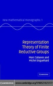 Tapa de REPRESENTATION THEORY OF FINITE REDUCTIVE GROUPS