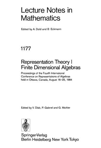 Tapa de Representation theory