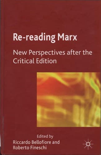 Tapa de Re-reading Marx