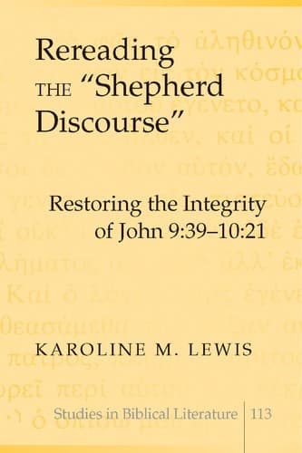 Tapa de Rereading the Shepherd Discourse