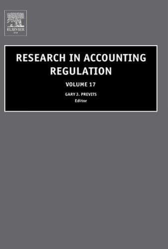 Tapa de Research in Accounting Regulation