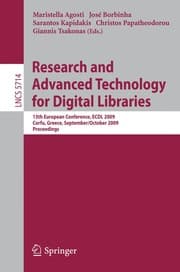 Tapa de Research and Advanced Technology for Digital Libraries