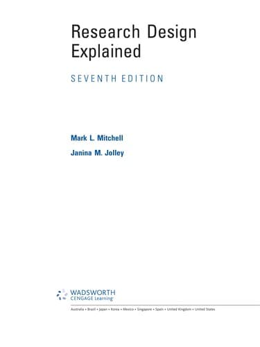 Tapa de Research design explained