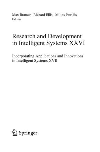 Tapa de Research and Development in Intelligent Systems XXVI