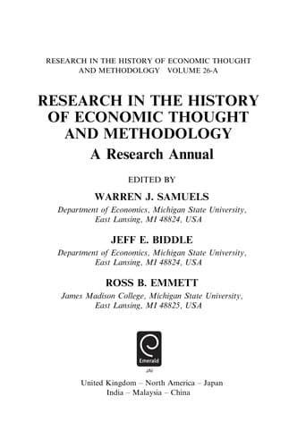 Tapa de A research annual